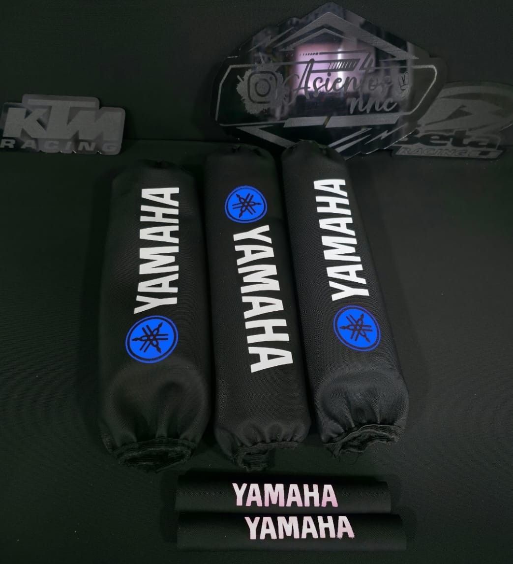 PROTECTORES DE AMORTIGUADORES YAMAHA azul cian