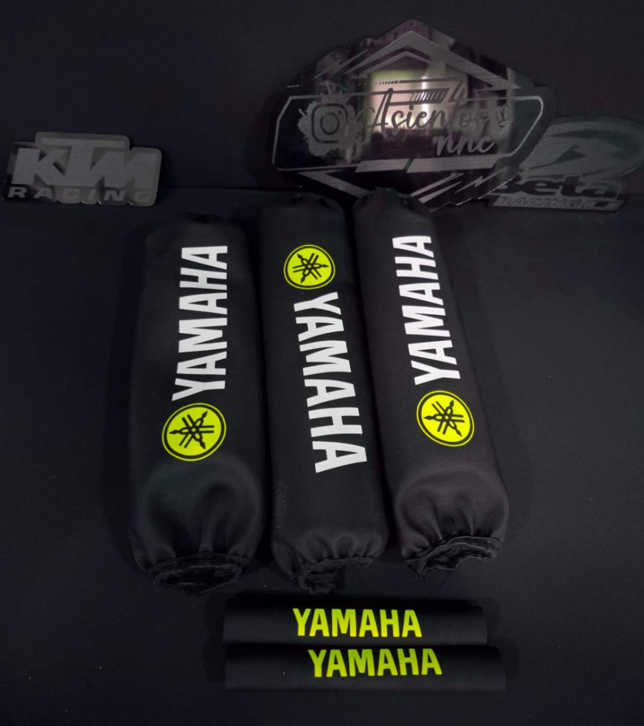 PROTECTORES DE AMORTIGUADORES YAMAHA amarillo
