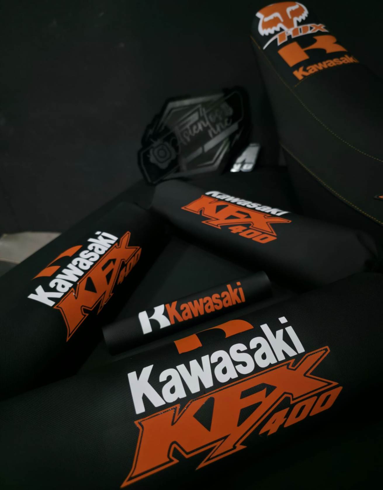 PROTECTORES DE AMORTIGUADORES KAWASAKI naranja
