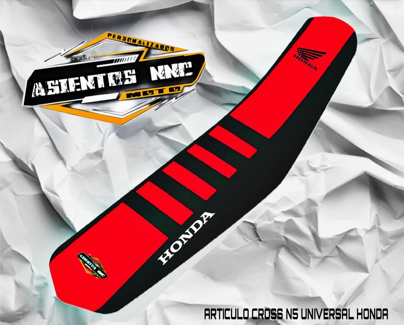 FUNDA DE ASIENTO MOTO DE CROSS HONDA