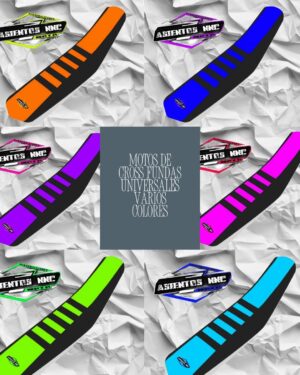 FUNDAS PARA ASIENTO MOTOS DE CROSS UNIVERSAL VARIOS COLORES